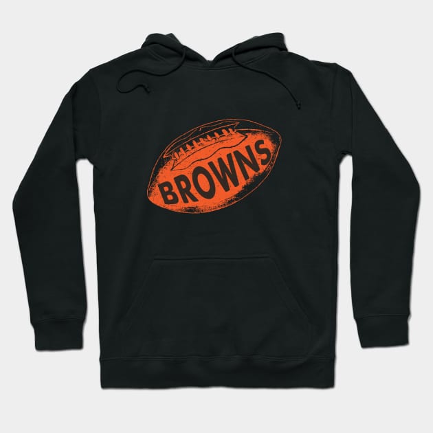 Cleveland Browns Vintage 2 by Buck Tee Hoodie by Buck Tee